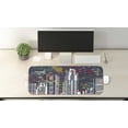 thumbnail image 2 of Urban Computer Mouse Pad, City Landscape Doodle with Hight Skyscrapers Chaotic Architecture Buildings Sketch, Rectangle Non-Slip Rubber Mousepad Large, 31" x 12" Gaming Size, Multicolor, by Ambesonne, 2 of 2