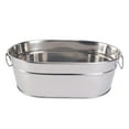 thumbnail image 1 of POINTERTECK Bucket Ice Metal Galvanized Tub Beveragedrink Oval Storage Planter Tub Flower Cooler Rustic Buckets Beermini Bins, 1 of 6