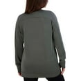 thumbnail image 3 of Sage Collective Womens Crewneck Long Sleeve Pullover Top Green Large, 3 of 3