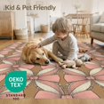 thumbnail image 4 of ODIKA Scroll Knot Dainty Delicate Border Trellis Scattered Coquette Ribbon Refined for Dining Room, Basement, Large Office, Non-Slip Chair-Friendly, 4 of 7
