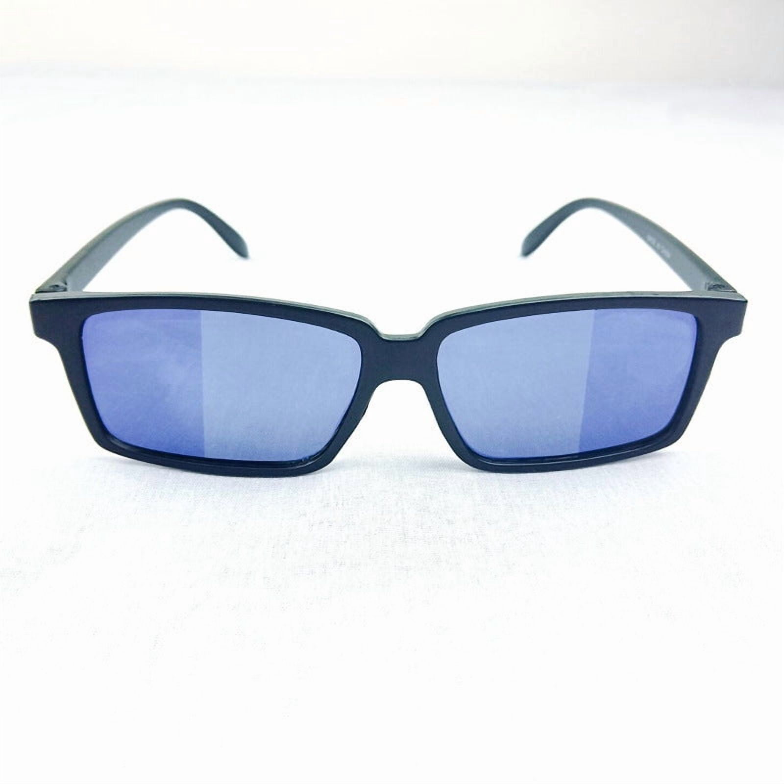 Mens Sunglasses Rearview Reflective Lenses Anti Tracking Glasses for Travel Outdoor Sports Cycling and Driving Black