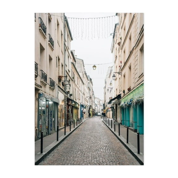 Rue Mouffetard 01 - Paris ÃŽle-de-France France Photography Unframed Wall Art Print 5 x 7 inches