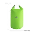 thumbnail image 2 of HBASD 1PC Floating Waterproof Dry Bag 10L/20L, Inflatable Boating Water Bag, Roll Top Sack Keeps Gear Dry for Kayaking, Rafting, Boating, Swimming, Camping, Hiking, Beach, Fishing (20L Green), 2 of 8