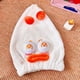 thumbnail image 1 of Toalla para el pelo suave, elástica y que combate el frizz, de secado rápido, para ducha y playa, adorable gorro de color blanco con forma de ojos grandes, 1 of 5