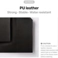 thumbnail image 2 of Tissue box cover, square holder in modern PU leather - Bathroom vanity tops, nightstands, desks and cars 12.7 cm X 12.7 cm black, 2 of 4