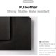 thumbnail image 2 of Tissue Box Cover, [Delicate] Modern PU Leather Square Tissue Box Holder - Bathroom Dresser, Bedside Table, Desk and Car Decorative Holder (Black), 2 of 5