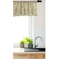 thumbnail image 3 of Ambesonne Vintage Window Valance, Romantic Blooming Roses, 42" x 18", Earth Yellow and Beige, 3 of 3