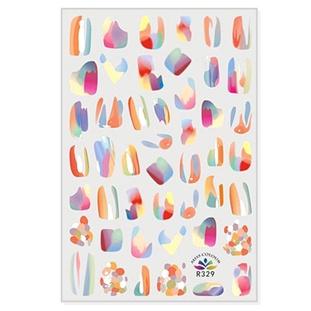 zttd nail sticker lovely flower optional decal manicure tearable nail