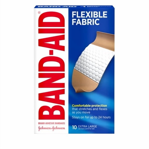 Garnier Fructis Band-Aid Flexible Fabric Extra Large Adhesive Bandages (Pack of 8)