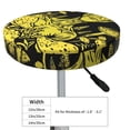 thumbnail image 4 of KLL saucerman Mushroom Forest Round Bar Chair Cushion Cover 13 inch ,Bar Stool Protector with Elastic, Soft Washable, 4 of 6