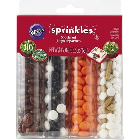Sports Sprinkle Set, These edible sprinkles add stunning accents to your baked treats By