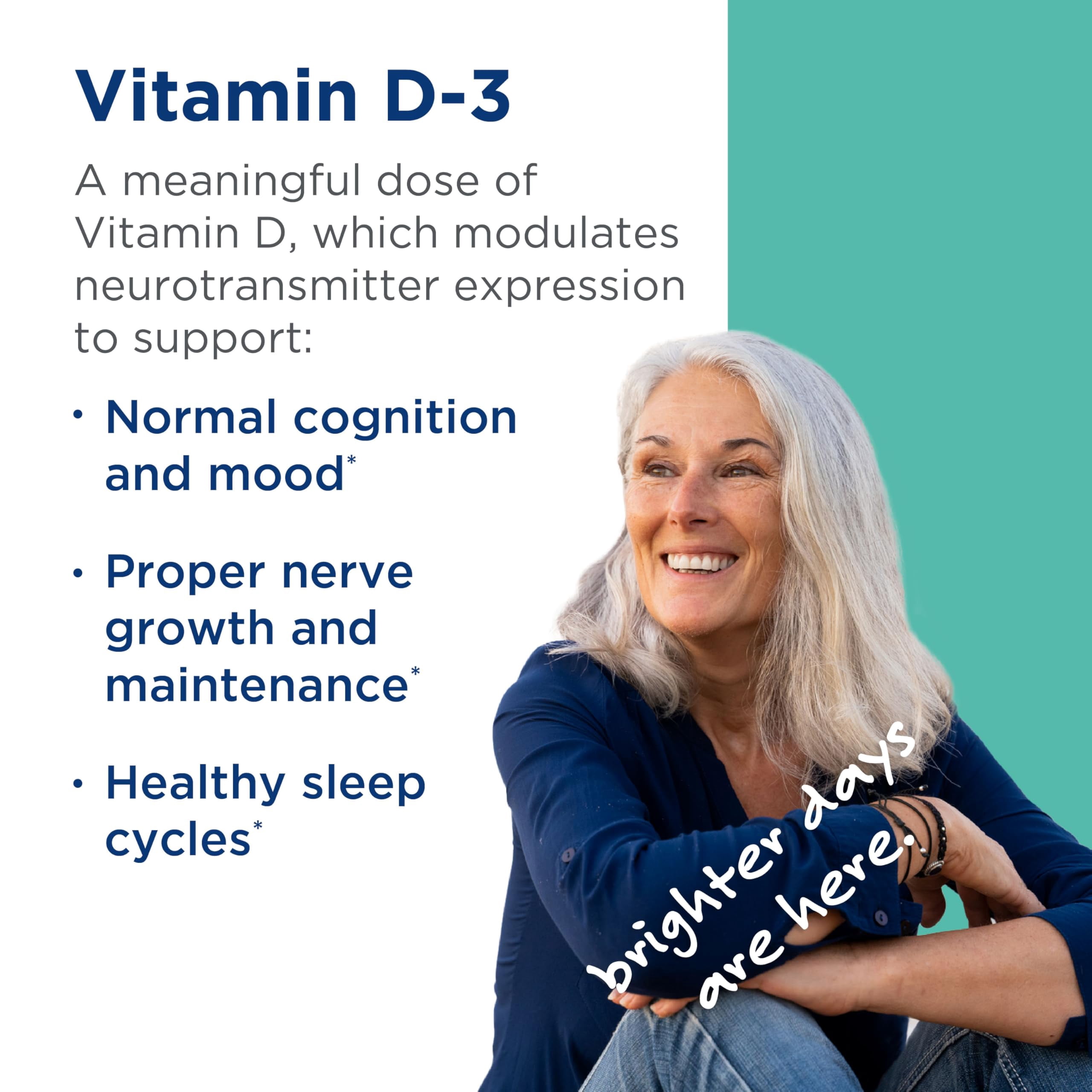 MethylPro Vitamin D3 5,000 IU - Delivers 125 mcg Vitamin D3 - Supports Bone Strength, Immune Balance & Mood Wellness - 90 Servings - 90 Capsules