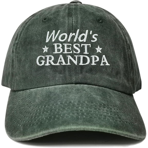 Embroidered Worlds Best Grandpa Hats