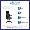 thumbnail image 4 of Flash Furniture Abbott High Back Ergonomic Black and Gray Mesh Swivel Task Office Chair with Adjustable Arms, 4 of 13