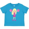 thumbnail image 3 of Inktastic Cheerleaders, Girl With Blonde Hair, Pink Uniform Girls Toddler T-Shirt, 3 of 5