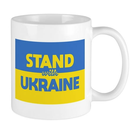 

CafePress - Stand With Ukraine Mugs - Ceramic Coffee Tea Novelty Mug Cup 11 oz