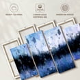 thumbnail image 6 of Elephant Stock Abstract Navy Blue Wall Art - Horizontal Multi Panel Canvas - Living Room Wall Decor - Abstract Multi Panel - Black And Purple Decor - 43" x 27", 6 of 8