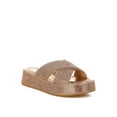 thumbnail image 4 of London Rag Adena Rhinestone Embellished Womens Flatforms, 4 of 9