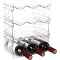 thumbnail image 1 of Estante para vinos, paquete de 4 estantes apilables para 12 botellas, estante para vinos para organización interior (4 niveles), 1 of 7