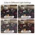 thumbnail image 7 of ODIKA 8'x10' Dark Floral Elegance with Exotic Garden Washable Area Rug Lush Botanical Patterns in a Midnight Palette Non-Slip Chair-Friendly Mat for Dining Room, Large Office, Lounge, 7 of 7