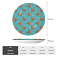 thumbnail image 2 of Wukai Funny Chicken Print Decorative Plate for Display,Bone China Decorative Plate, Ceramic Dinner Plate with Stand, Vertical Ceramic Plate-8in, 2 of 6