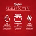 thumbnail image 4 of Jeffers No Skid/No Tip Stainless Steel Pet Bowl | 2 Quart | 77060, 4 of 7