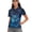 Blue Sea Turtle, variant on Women's Zip Golf Shirt Casual Tennis Shirts Short Sleeve Collar Shirts Tops Athletic Tops Womens Dog Paw Golf Shirt, Black Dog Paw, Size 2XL