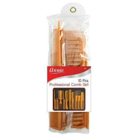 Annie Professional Comb Set 10Ct Bone