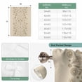 thumbnail image 6 of Japanese Balloon Curtains for Windows, Bedroom Curtains 54 Inch Length, Beige Farmhouse Retro Floral Leaf Pattern Tie Up Curtains Panels Thermal Insulated Bathroom Curtains Window 42"x54", 6 of 8
