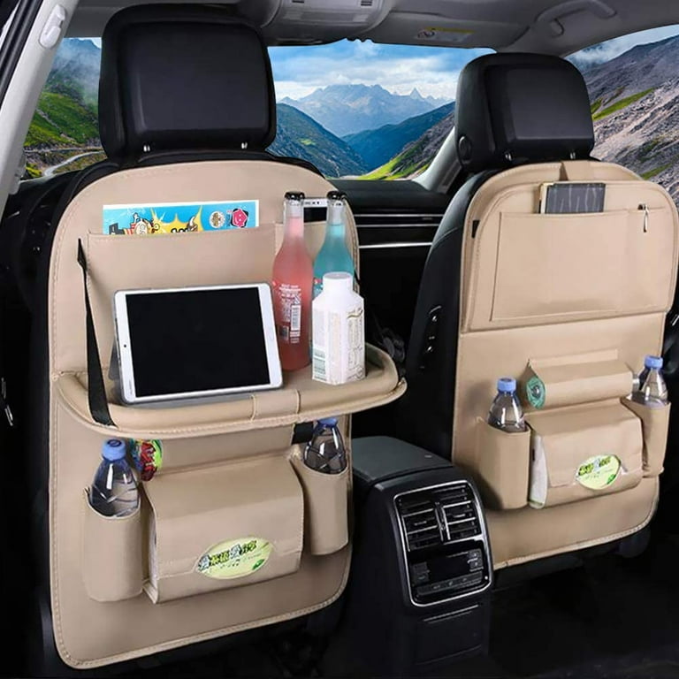 SIMPLYAUTO Multifunctional Car Back Seat Organizer Pocket Storage  Compartment Quality PU Leather