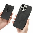 thumbnail image 4 of For Iphone 14 Plus Retro Magsafe Card Bag Pu Back Cover Phone Case(Black), 4 of 8
