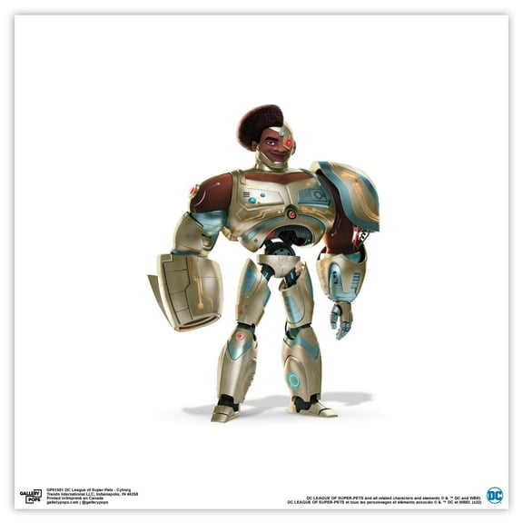 Gallery Pops DC Comics DC League of Super-Pets - Cyborg Wall Art, Unframed Version, 12" x 12"
