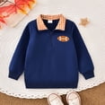 thumbnail image 2 of mgoYE Toddler Boy Quarter Zip Collared Pullover Long Sleeve Fall Winter Baby Boy Clothes Outfit, 2 of 8