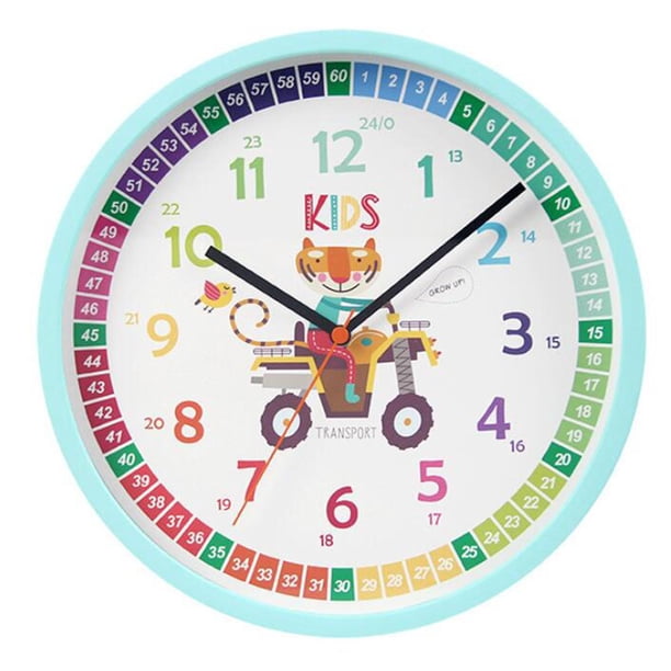 Reloj de Aprendizaje Zulema 10 Pulgadas Analógico Tigre
