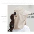 thumbnail image 2 of TITOUMI Ponytail Sun Hat For Women, 360 Degree UV Protection Mesh Wide Brim Buckle Hat, Foldable Beach Fishing Hat With Face Neck Flap, 4 Way Wearing, 2 of 5