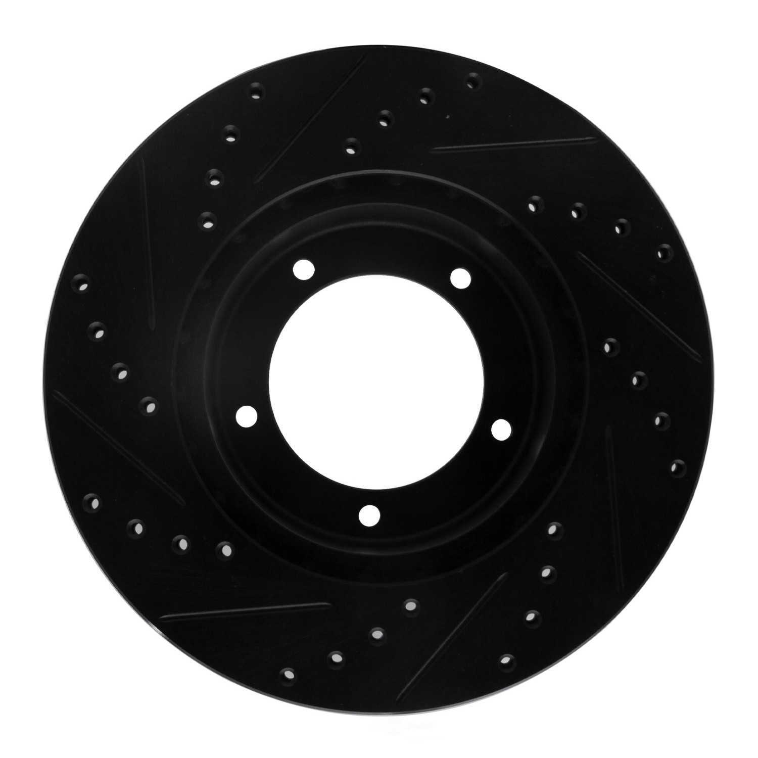 Dynamic Friction Company 633-11001R DFC Brake Rotor - Drilled And Slotted - Black