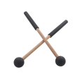 thumbnail image 1 of 2 uds baquetas de percusión de 8,6 pulgadas con mango de madera baquetas de percusión de madera para carillón xilófono música educación rendimiento Negro Hugo mazos de tambor, 1 of 10