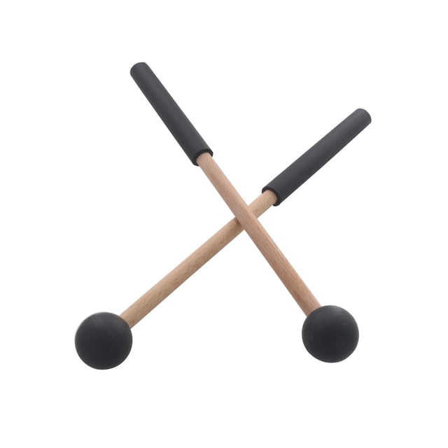 2 uds baquetas de percusión de 8,6 pulgadas con mango de madera baquetas de percusión de madera para carillón xilófono música educación rendimiento Negro Hugo mazos de tambor