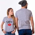 thumbnail image 4 of Colevkie Mr&Mrs Couple T shirt for Husband Wife His & Her Shirt Men Women Graphic Tee Valentine Anniversary Gift 1 Piece(Grey-MR,L), 4 of 7
