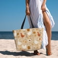 thumbnail image 3 of Wukai Autumn and Thanksgiving Print Zipper Bag,large Beach Tote Bag,Waterproof Sandproof Bag,Grocery and Picnic Tote Travel Bag, 3 of 5