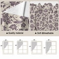 thumbnail image 5 of Purple Floral Swag Valances for Windows, Kitchen Window Curtains Over Sink, Spring Plants Flowers Vintage Rustic Window Treatment Curtains for Living Room/Bedroom Curtains 2 Panel Sets 36"x45", 5 of 8
