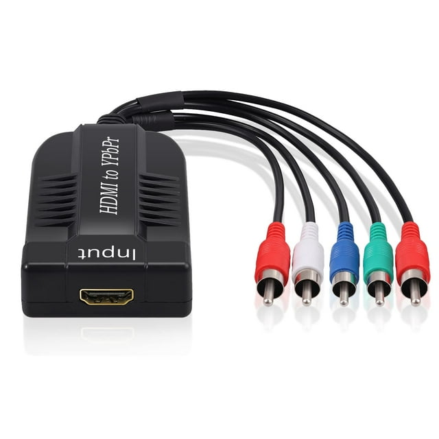 LiNKFOR 1080P Convertisseur HDMI vers Composant Scaler, Entrée HDMI vers YPbPr Convertir HDMI vers Composant, Adaptateur HDMI vers YPbPr Seulement pour Boîtier HDTV PC PS3 Roku Blu-Ray DVD (Pas Composant vers HDMI)