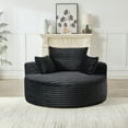 thumbnail image 5 of Miekor Furniture 55"L Corduroy Sponge single sofa,No Assembly Required,Fluffy Modern Sleeper Chair for Living room, Bedroom, Lounge and Projection Room(Not a swivel chair.) 83973, 5 of 12