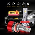 thumbnail image 2 of Fit for 2018 - 2020 Ford Fusion LED headlight bulbs H11 H9 H8 High/Low Beam+ Fog lights,800% Brighter than halogen,16000LM 120W 6000K,6PCS, 2 of 12