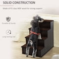 thumbnail image 5 of Pet Stairs, Small Pet Steps with Padded Removable Cover for Dogs and Cats Up To 22 Lbs - Brown, 5 of 6
