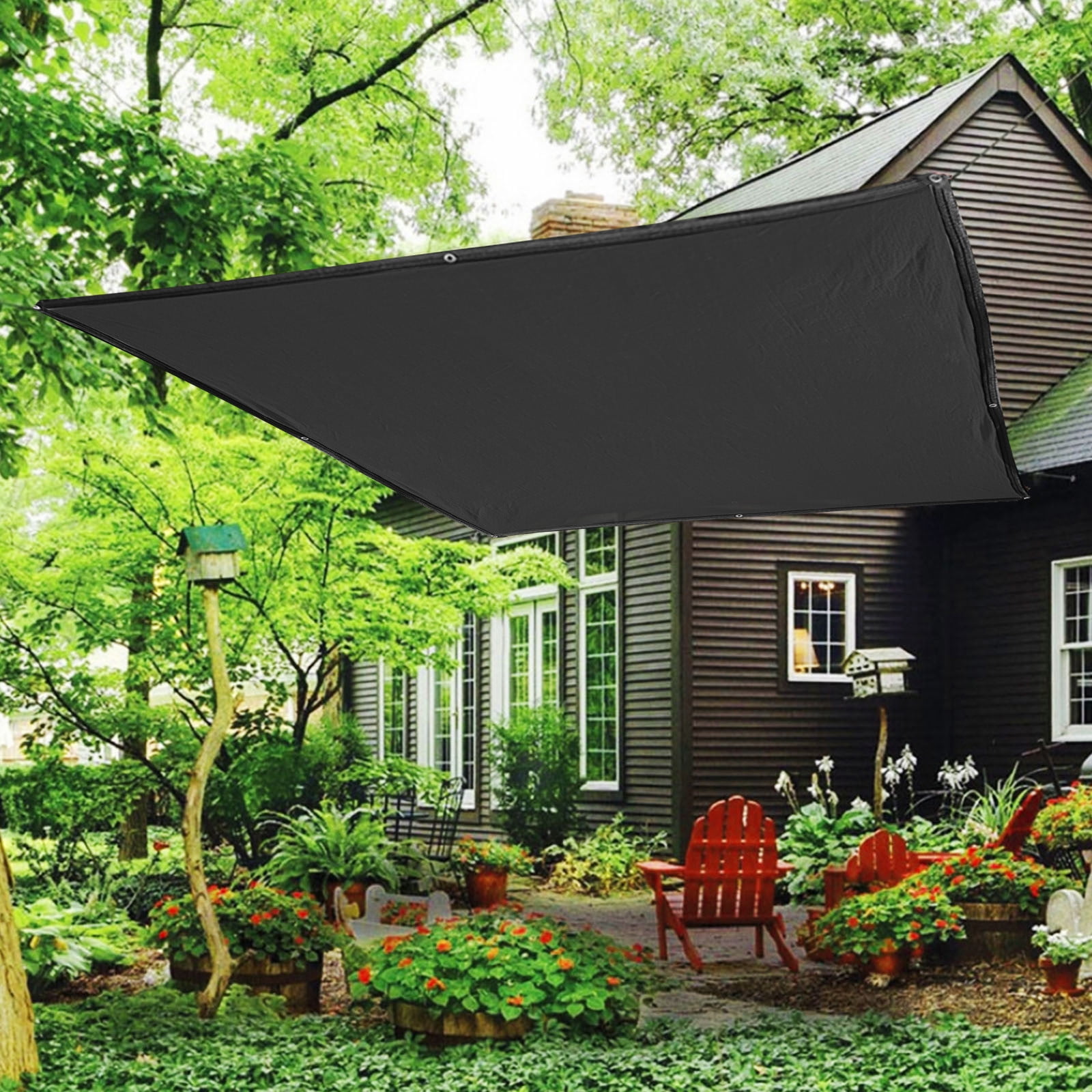 Amazon.com : HOMA 16' x 22' Grey Rectangle Sun Shade Sail