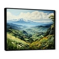 thumbnail image 2 of Designart "Countryside Mountain Vista Collage I" Landscapes Floater Framed Canvas Print, 2 of 7