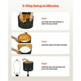 thumbnail image 5 of KFFKFF Set of 2 Drum Lamp Shades, 13 in Top x 13 in Bottom x 10 in Height, Medium-Sized Replacement Shades with Harp for Table, Floor, and Pendant Lamps, Black Hollow-Carved Pattern Design, 5 of 10