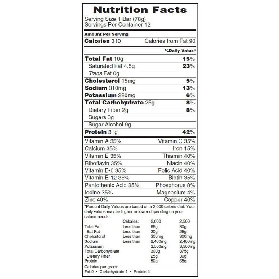 Powerbar Protein Bar Nutrition Facts Besto Blog