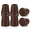 Brown, variant on SupreGear 2-Pack Cane Tip Replacement Caps, 1 Inch Heavy-Duty Non-Slip Rubber, Black